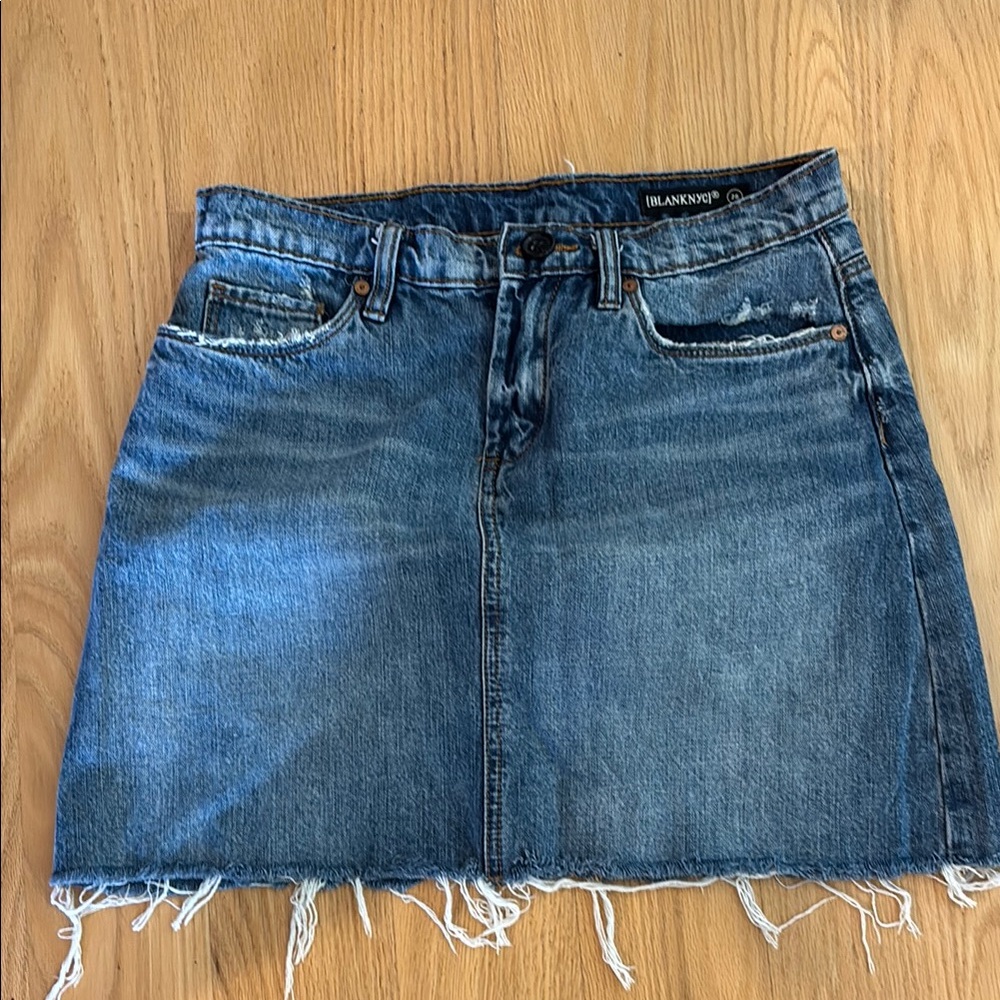 Blank NYC Blue Denim Skirt